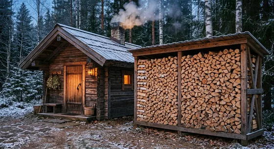 Укладка дров в Долгопрудном, улица Южная, 23